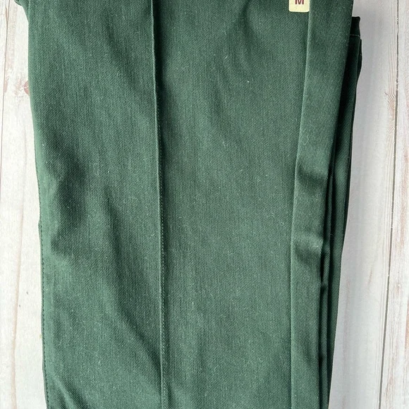 MUJI Women's Stretch Pintuck Flared Legging Pants - Picture 3 of 6